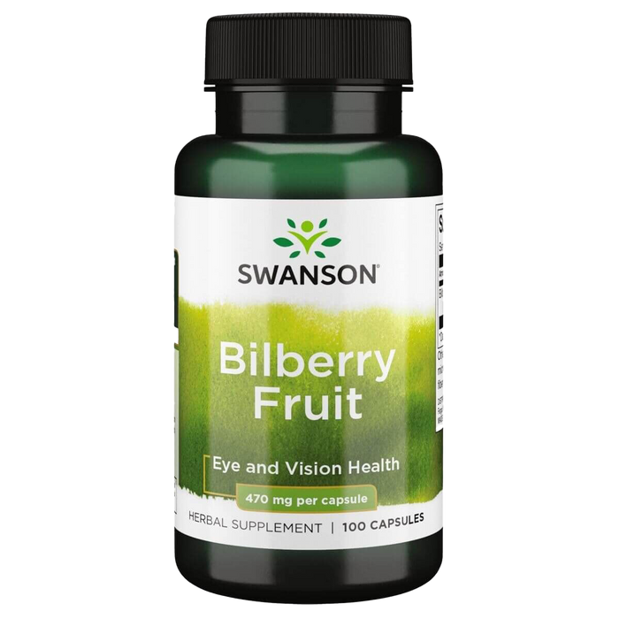 Swanson Bilberry Fruit 470 mg 100 Capsules