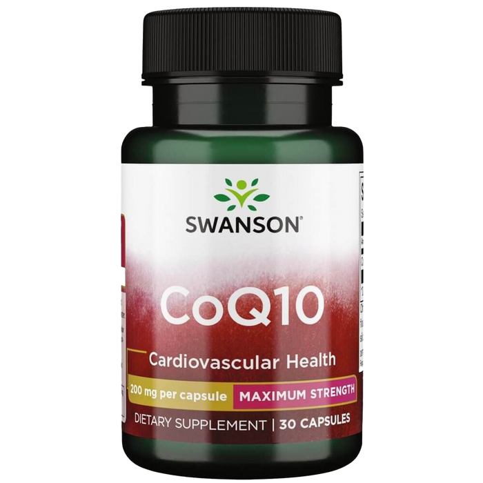 Swanson Coq10 Maximum Strength 200 mg 30 Capsules