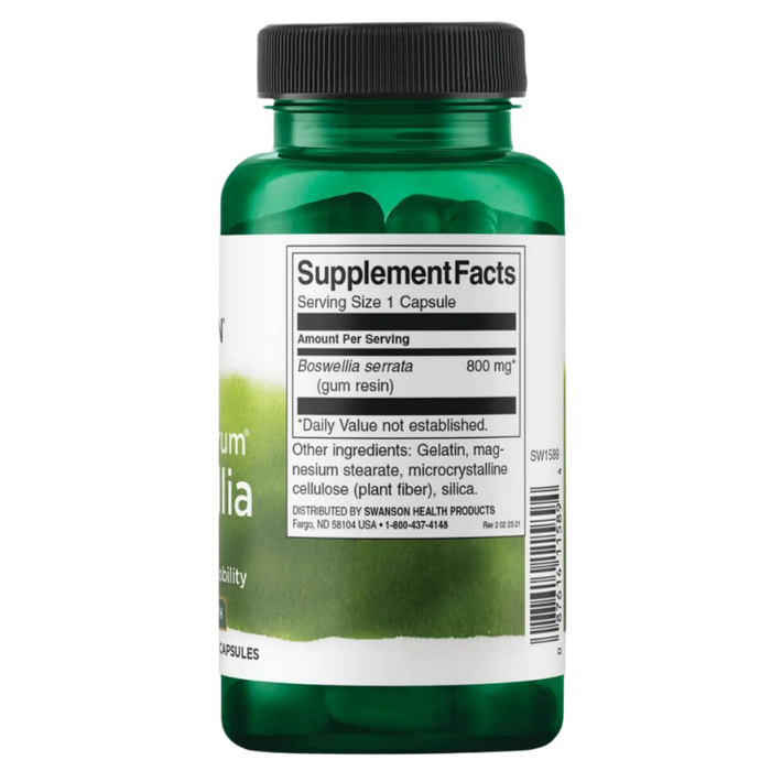 Swanson Full Spectrum Boswellia Double Strength 800mg 60 Capsules