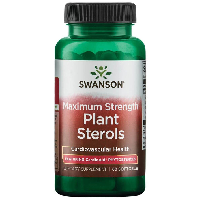 Swanson Maximum Strength Plant Sterols Featuring CardioAid Phytosterols 60 Softgels - Health and Wellbeing at MySupplementShop by Swanson