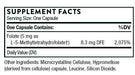 Thorne Research 5-MTHF 5mg (L-5-Methyltetrahydrofolate) 60 Capsules | Premium Supplements at MYSUPPLEMENTSHOP