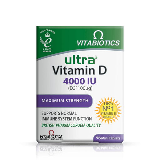 Vitabiotics Ultra Vitamins D3 4000iu 96 Mini Tablets - Bone Care at MySupplementShop by Vitabiotics