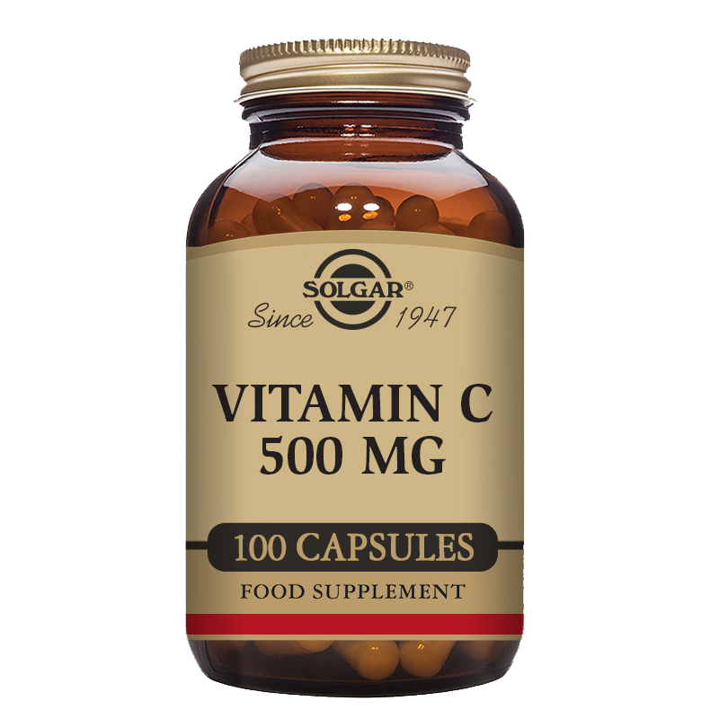 Solgar Vitamin C 500 mg Vegetable Capsules 100 Tabs