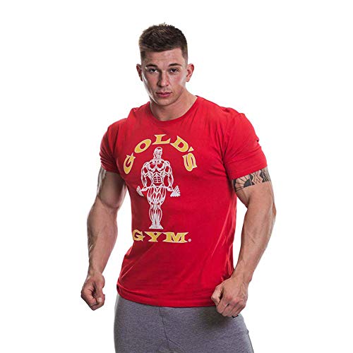 Golds Gym T-Shirt Muscle Joe S Red | High-Quality Sports Nutrition | MySupplementShop.co.uk