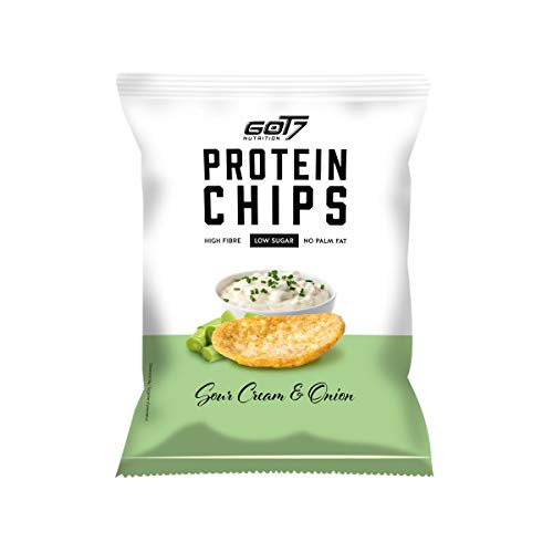 GOT7 Nutrition High Protein Chips with 40 percent Protein Sour Cream and Onion 1er Pack (1 x 300 g) | High-Quality Diet Snacks | MySupplementShop.co.uk