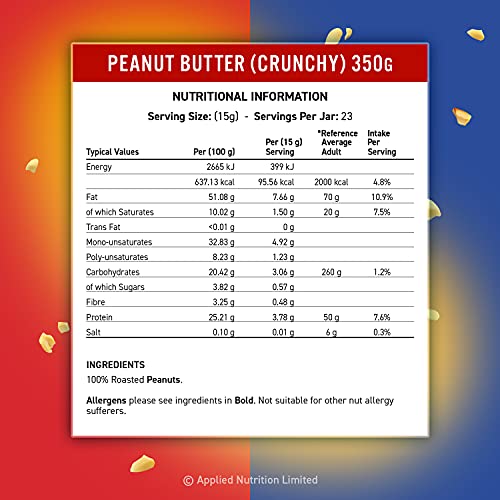 Fit Cuisine Peanut Butter 350g Crunchy | High-Quality Health Foods | MySupplementShop.co.uk