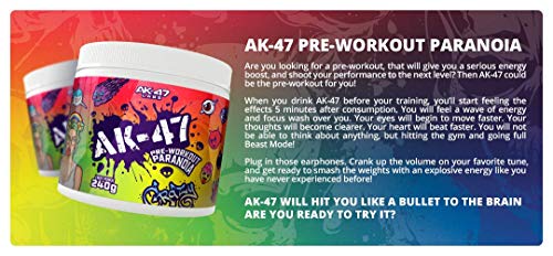 AK-47 Labs Pre-Workout 240g Lemon Lime | High-Quality Sports Nutrition | MySupplementShop.co.uk