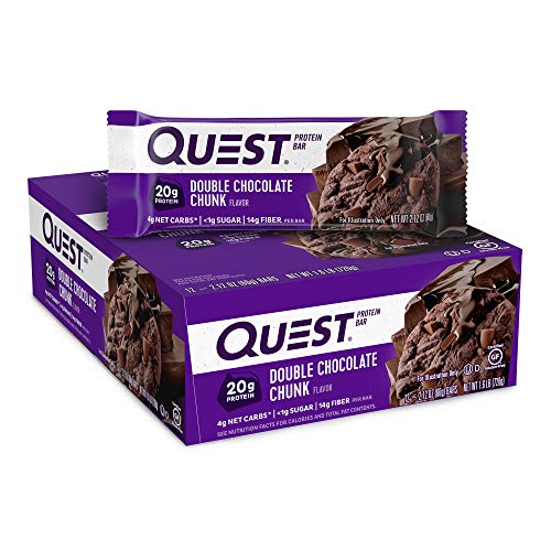 Quest Nutrition Bar 12x60g Double Chocolate Chunk - Sports Nutrition at MySupplementShop by Quest Nutrition