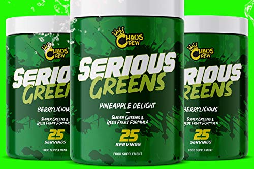 Chaos Crew Serious Greens Pineapple 25SR 25 Count | High-Quality Nutrition Bars | MySupplementShop.co.uk