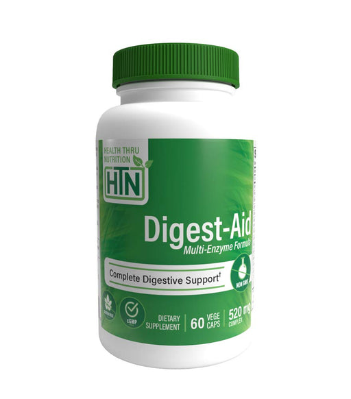 Health Thru Nutrition Digest Aid - 60 vcaps | High-Quality Digestive Enzyme | MySupplementShop.co.uk
