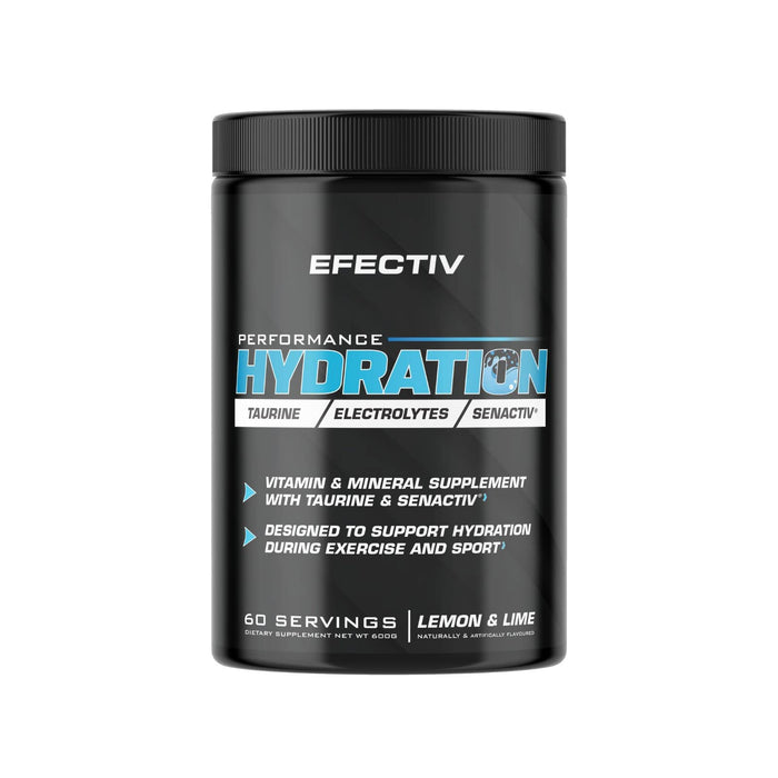 Efectiv Nutrition Performance Hydration 600g Lemon & Lime - Sports Supplements at MySupplementShop by Efectiv Nutrition