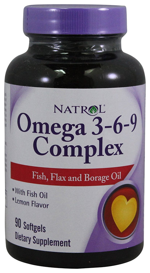 Natrol Omega 3-6-9 Complex - 90 softgels | High-Quality Health and Wellbeing | MySupplementShop.co.uk