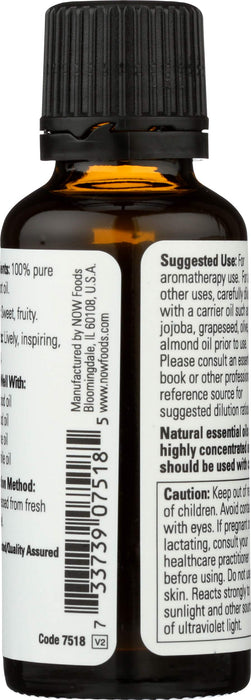 NOW Foods Essential Oil, Bergamot Oil - 30 ml. | High-Quality Essential Oil Blends | MySupplementShop.co.uk