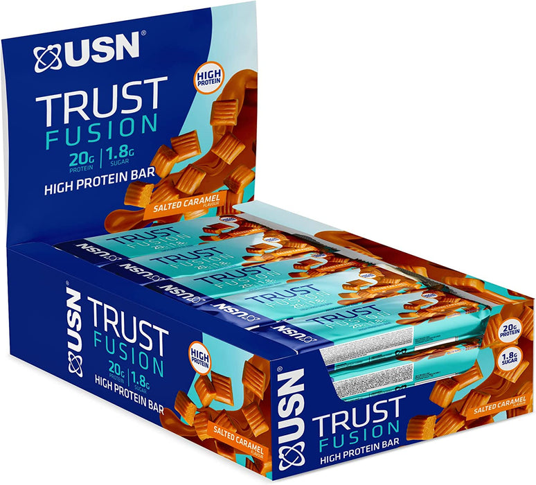 USN Trust Fusion High Protein Bar 15 x 55g | High-Quality Sports Nutrition | MySupplementShop.co.uk