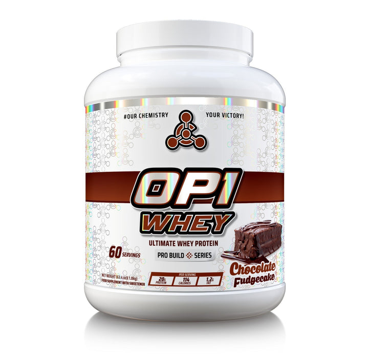 Chemical Warfare OP1 Whey Protein 1.8kg Chocolate Fudge Cake - Health Foods at MySupplementShop by Chemical Warfare