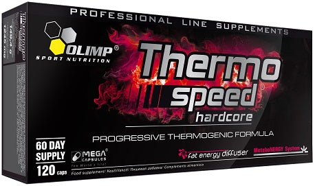 Olimp Nutrition Thermo Speed Hardcore - 120 mega caps | High-Quality Slimming and Weight Management | MySupplementShop.co.uk
