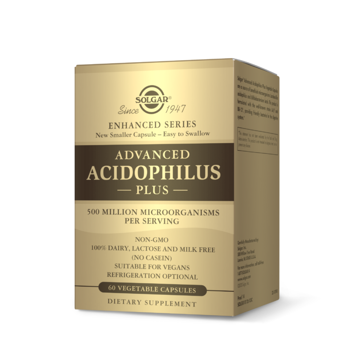 Solgar Advanced Acidophilus 100 Caps | High-Quality Sports Nutrition | MySupplementShop.co.uk