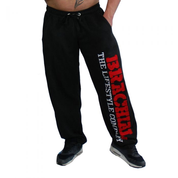Brachial Tracksuit Trousers Gym - Black/Red