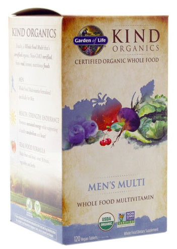 Garden of Life Mykind Organics Men's Multi - 120 vegan tabs | High-Quality Vitamins & Minerals | MySupplementShop.co.uk