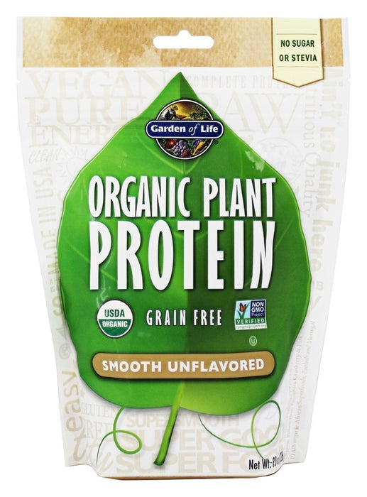 Garden of Life Organic Plant Protein, Smooth Unflavored - 236g - Protein at MySupplementShop by Garden of Life