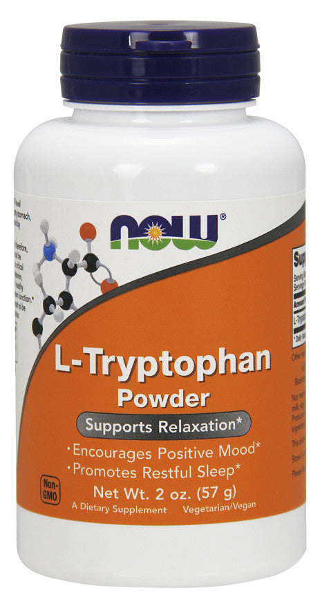 NOW Foods L-Tryptophan, Powder - 57g | High-Quality Amino Acids and BCAAs | MySupplementShop.co.uk