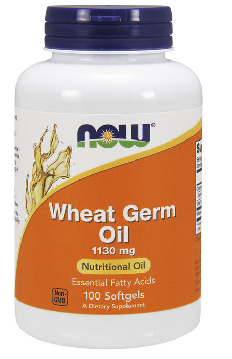 NOW Foods Wheat Germ Oil, 1130mg - 100 softgel - Health and Wellbeing at MySupplementShop by NOW Foods