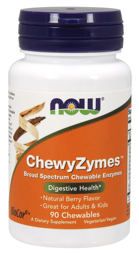 NOW Foods ChewyZymes - 90 chewables | High-Quality Health and Wellbeing | MySupplementShop.co.uk