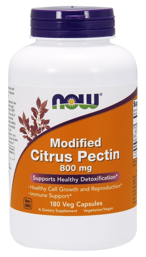 NOW Foods Modified Citrus Pectin, 800mg - 180 vcaps | High-Quality Health and Wellbeing | MySupplementShop.co.uk