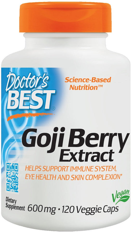 Doctor's Best Goji Berry Extract, 600mg - 120 vcaps | High-Quality Health and Wellbeing | MySupplementShop.co.uk