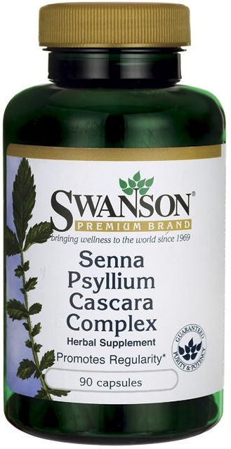 Swanson Senna Psyllium Cascara Complex - 90 caps - Health and Wellbeing at MySupplementShop by Swanson