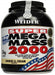 Weider Mega Mass 2000, Strawberry Delight - 3000 grams | High-Quality Weight Gainers & Carbs | MySupplementShop.co.uk
