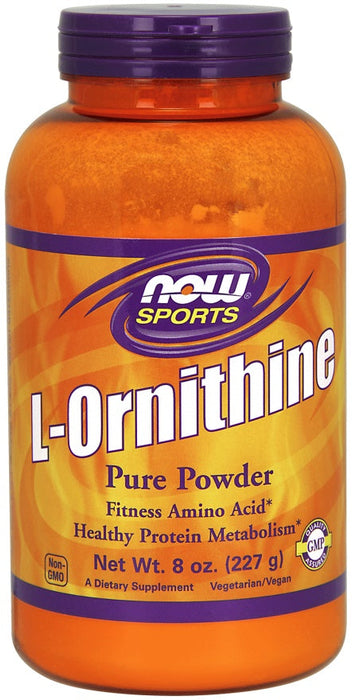 NOW Foods L-Ornithine, Pure Powder - 227g - Amino Acids and BCAAs at MySupplementShop by NOW Foods