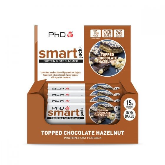 PhD Smart Jack, Topped Chocolate Hazelnut - 12 bars | High-Quality Health Foods | MySupplementShop.co.uk