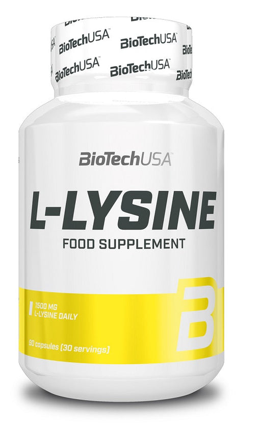 BioTechUSA L-Lysine - 90 caps | High-Quality Amino Acids and BCAAs | MySupplementShop.co.uk