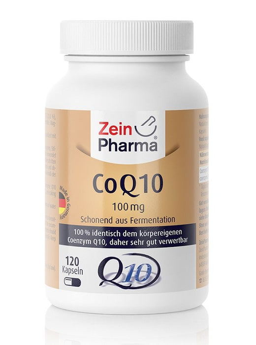 Zein Pharma Coenzyme Q10, 100mg - 120 caps - Health and Wellbeing at MySupplementShop by Zein Pharma