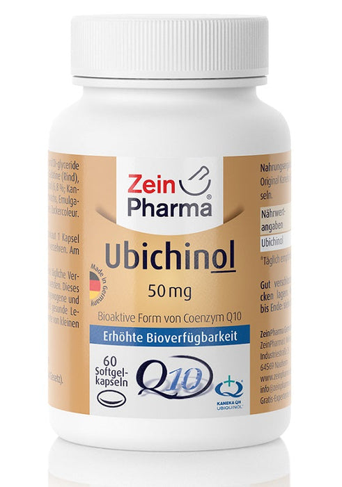 Zein Pharma Ubiquinol, 50mg - 60 caps - Health and Wellbeing at MySupplementShop by Zein Pharma