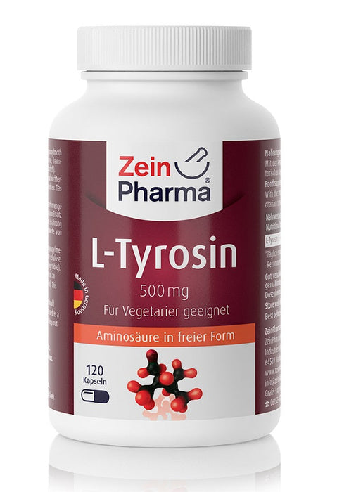 Zein Pharma L-Tyrosine, 500mg - 120 caps - Combination Multivitamins & Minerals at MySupplementShop by Zein Pharma