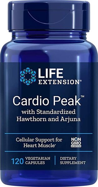 Life Extension Cardio Peak with Standardized Hawthorn and Arjuna - 120 vcaps | High-Quality Health and Wellbeing | MySupplementShop.co.uk
