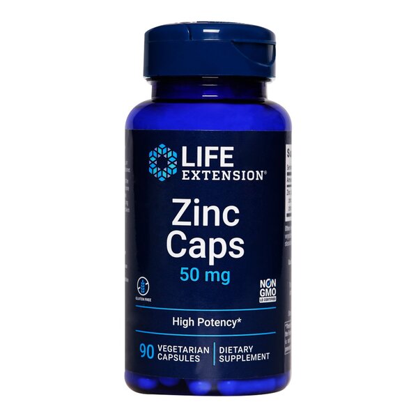 Life Extension Zinc Caps, 50mg - 90 vcaps | High-Quality Vitamins & Minerals | MySupplementShop.co.uk