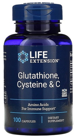 Life Extension Glutathione, Cysteine & C - 100 caps - Health and Wellbeing at MySupplementShop by Life Extension