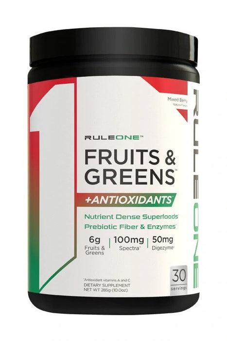 Rule One Fruits & Greens + Antioxidants, Mixed Berry - 285g - Sports Supplements at MySupplementShop by Rule One