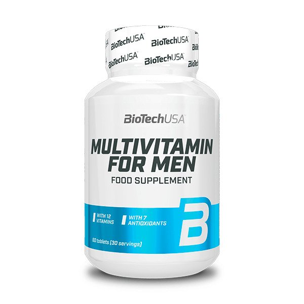 BioTechUSA Multivitamin for Men - 60 tablets | High-Quality Vitamins & Minerals | MySupplementShop.co.uk
