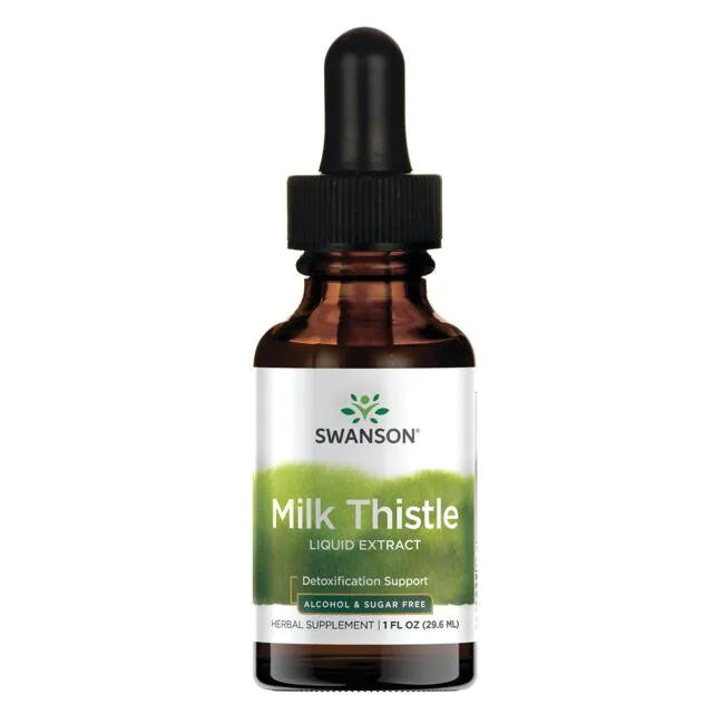 Swanson Milk Thistle Liquid Extract - 29 ml. | High-Quality Health and Wellbeing | MySupplementShop.co.uk