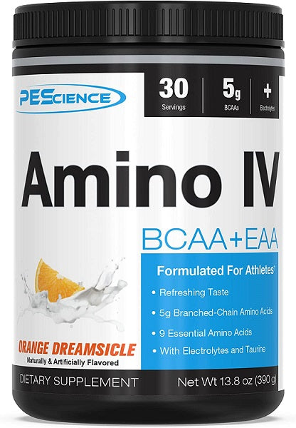 PEScience Amino IV, Orange Dreamsicle - 390 grams - Default Title - Amino Acids and BCAAs at MySupplementShop by PEScience