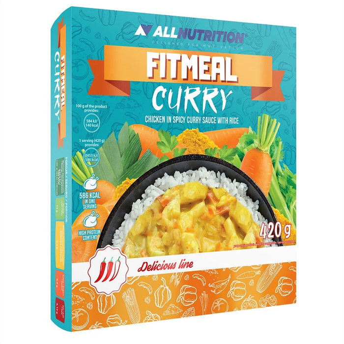 Allnutrition Fitmeal, Curry - 420g - Health Foods at MySupplementShop by Allnutrition