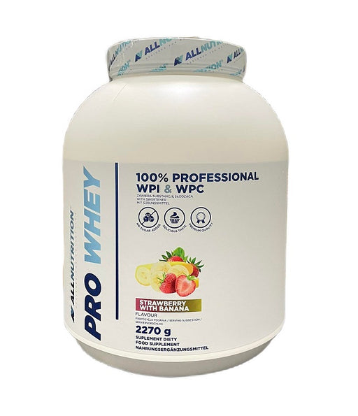 Allnutrition Pro Whey, Strawberry with Banana - 2270 grams | High-Quality Protein | MySupplementShop.co.uk