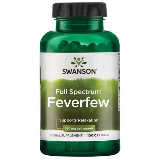 Swanson Full Spectrum Feverfew, 380mg - 100 caps - Health and Wellbeing at MySupplementShop by Swanson