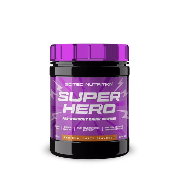 SciTec Superhero 285g - Red Chai Latte - Pre & Post Workout at MySupplementShop by SciTec