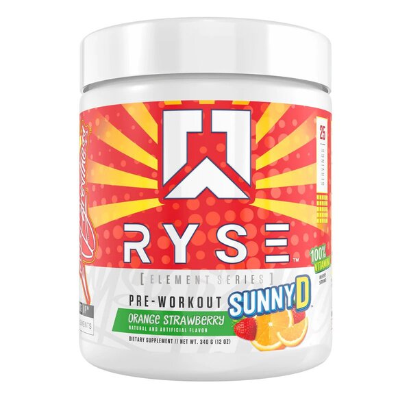 RYSE PreWorkout  Element Series Sunny D Orange Strawberry  340g - Pre & Post Workout at MySupplementShop by RYSE