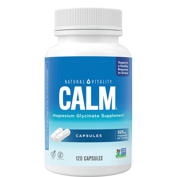 Natural Vitality Calm Magnesium Glycinate  120 caps - Health and Wellbeing at MySupplementShop by Natural Vitality